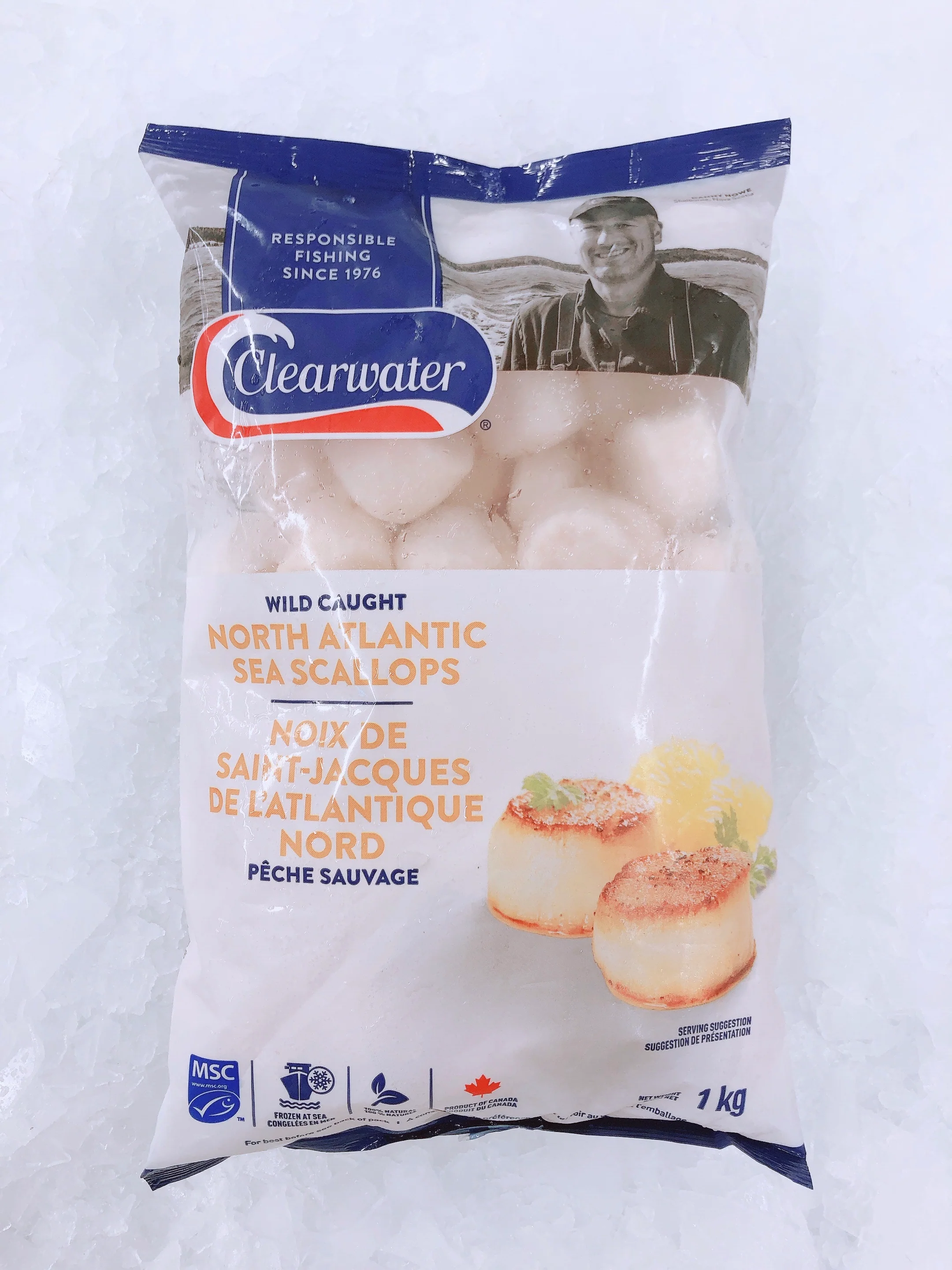 CLEARWATER CANADIAN SCALLOPS MEDIUM SIZE 20/30 1KG