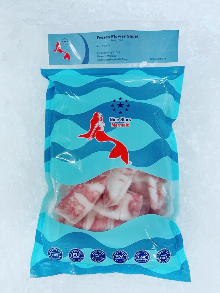 FLOWER CUT LOLIGO SQUID SIZE 3-5” 1KG