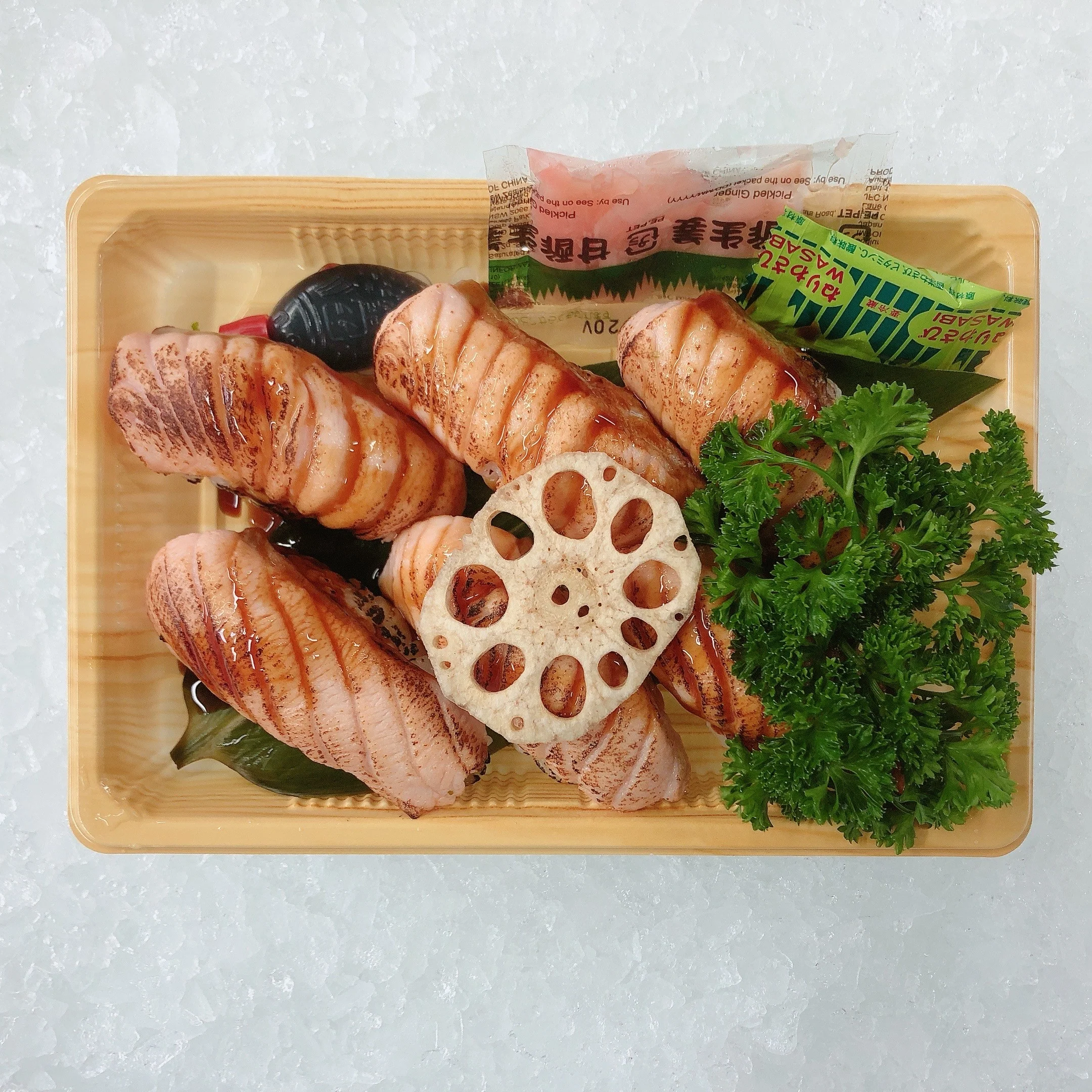 SALMON ABURI WITH TERIYAKI SAUCE (PER TRAY)